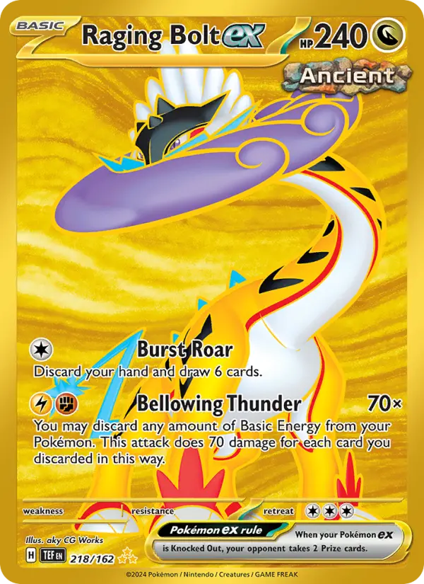 Raging Bolt ex, Pokémon card