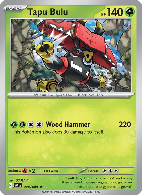 Tapu Bulu, Pokémon card