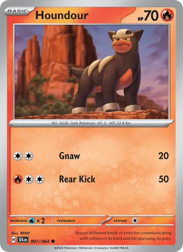 Houndour, Pokémon card