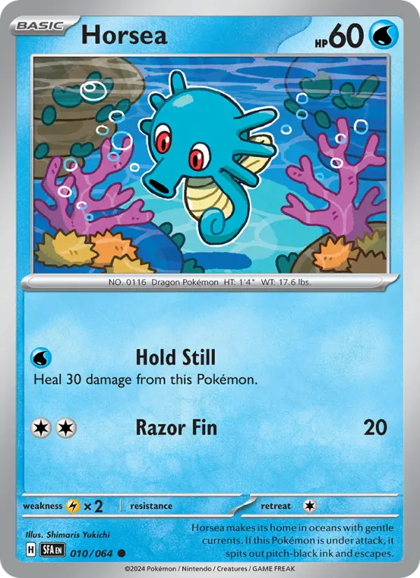 Horsea, Pokémon card
