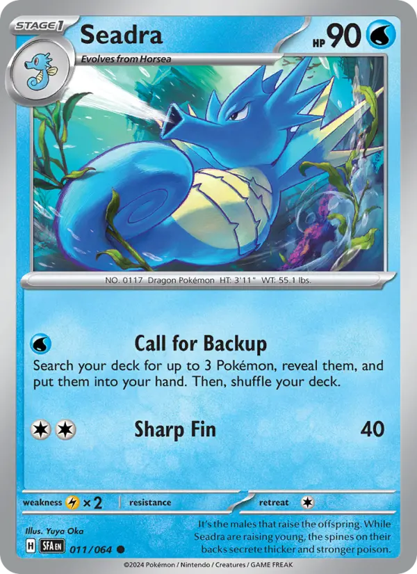 Seadra, Pokémon card