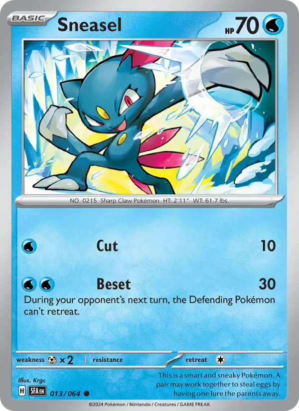 Sneasel, Pokémon card
