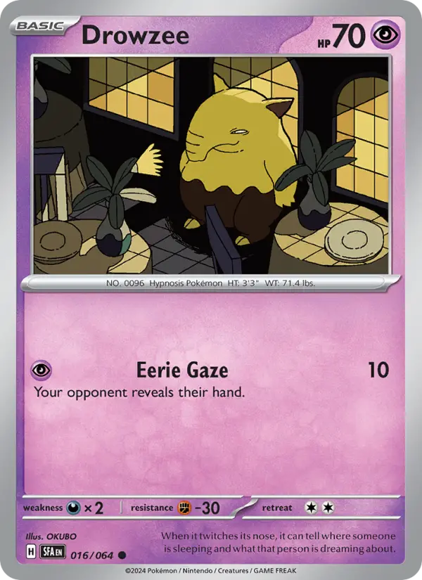 Drowzee, Pokémon card