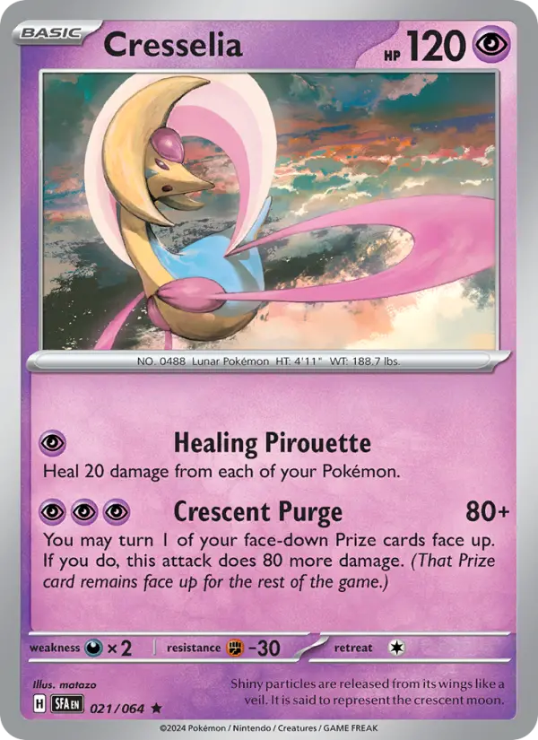 Cresselia, Pokémon card