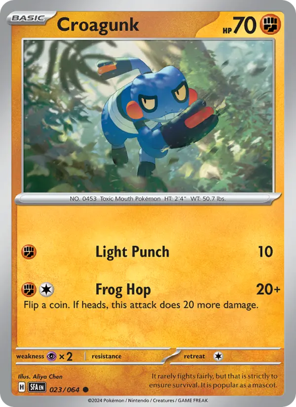 Croagunk, Pokémon card