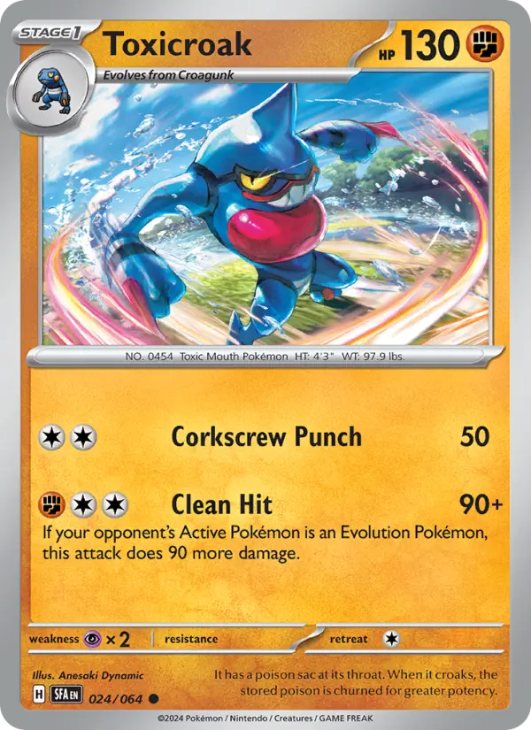 Toxicroak, Pokémon card