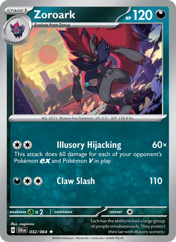 Zoroark, Pokémon card