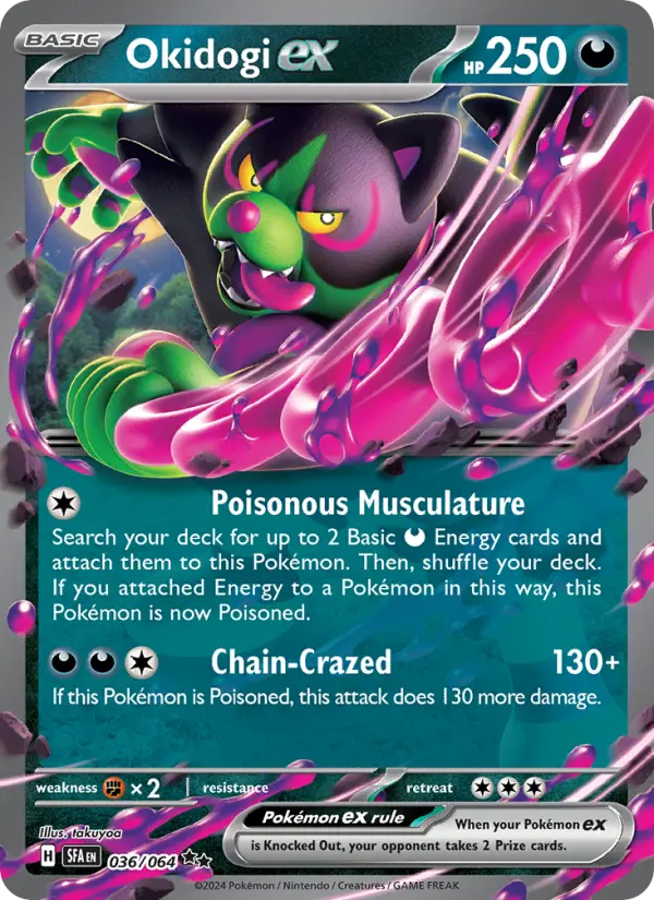 Okidogi ex, Pokémon card