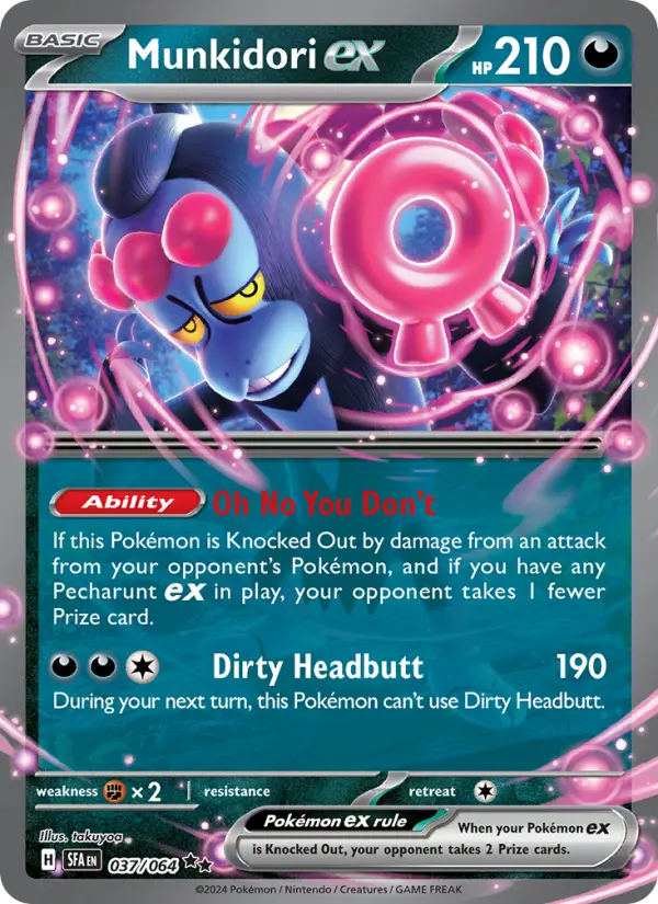 Munkidori ex, Pokémon card