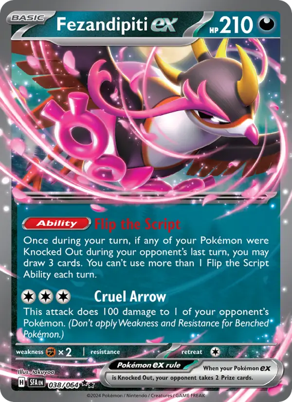 Fezandipiti ex, Pokémon card