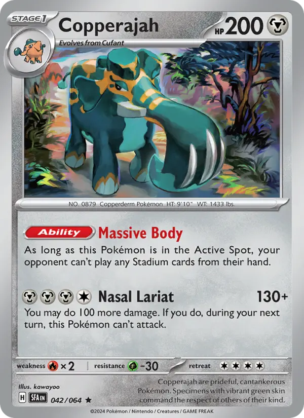 Copperajah, Pokémon card
