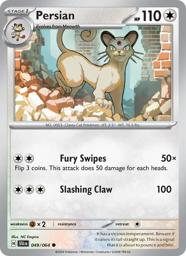 Persian, Pokémon card