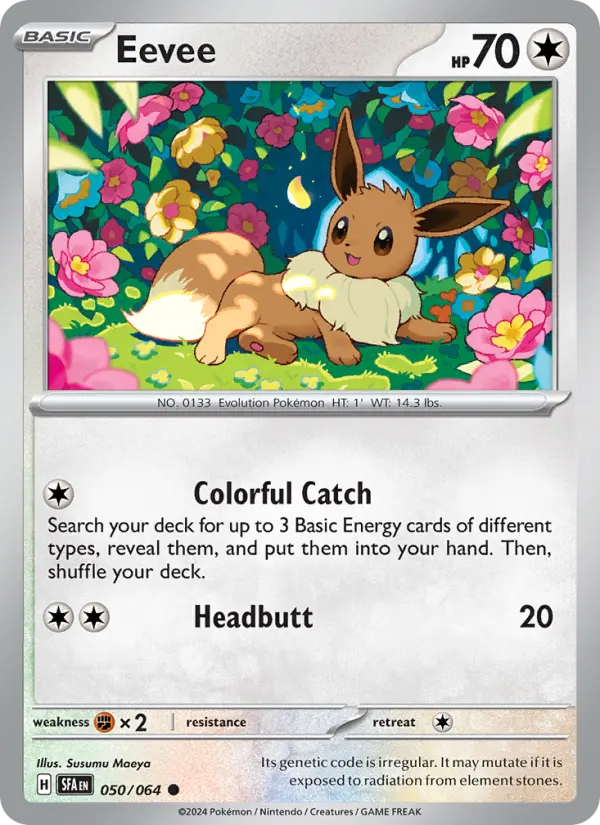 Eevee, Pokémon card