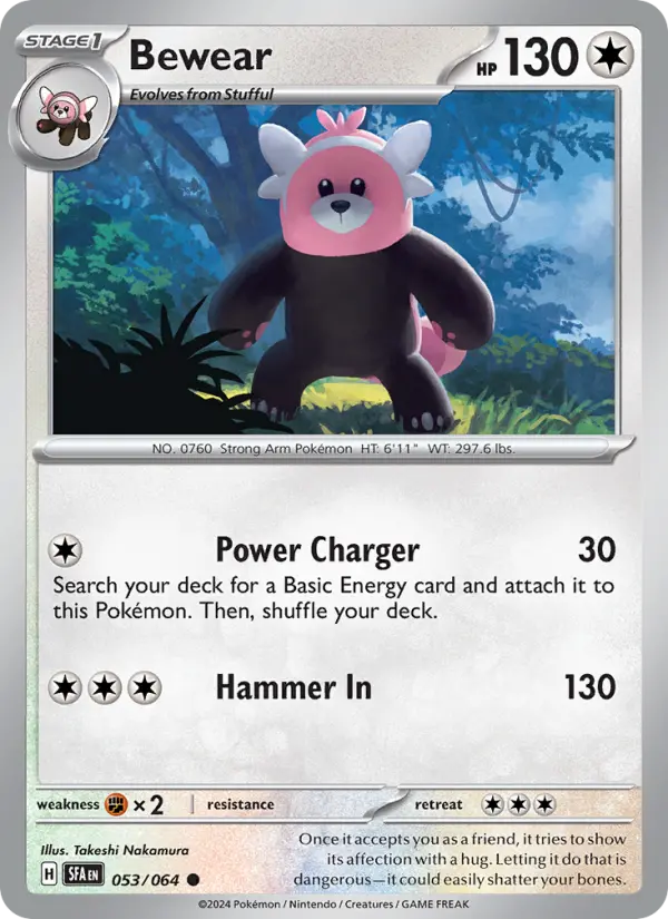 Bewear, Pokémon card