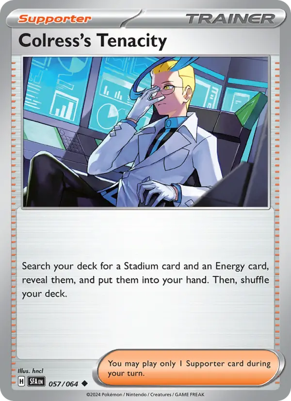 Colress's Tenacity, Pokémon card