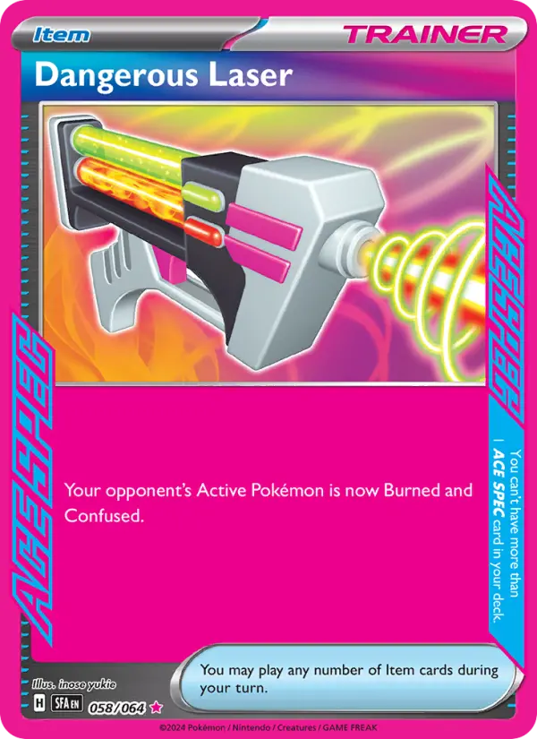 Dangerous Laser, Pokémon card