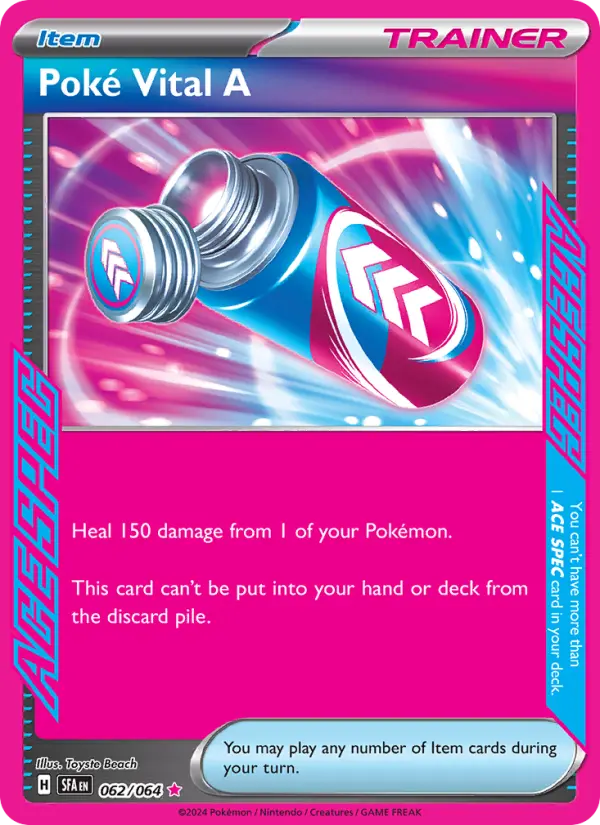 Poké Vital A, Pokémon card