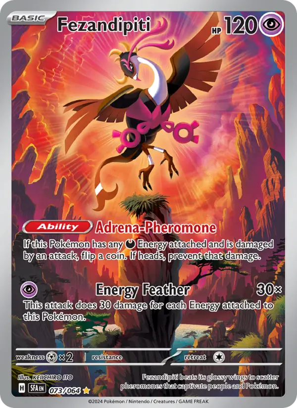 Fezandipiti, Pokémon card