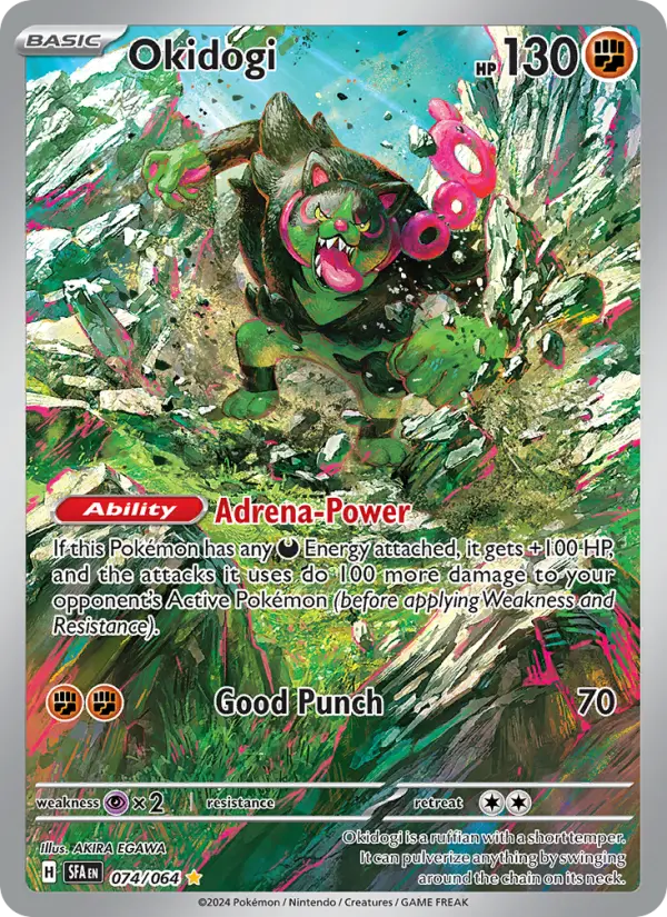 Okidogi, Pokémon card