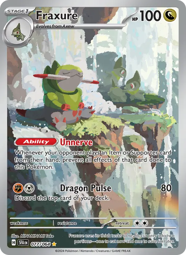 Fraxure, Pokémon card