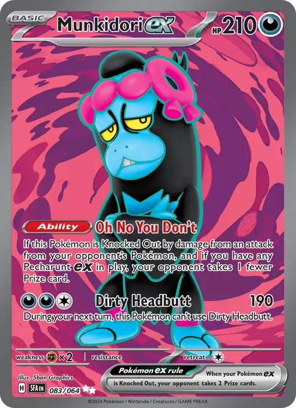 Munkidori ex, Pokémon card