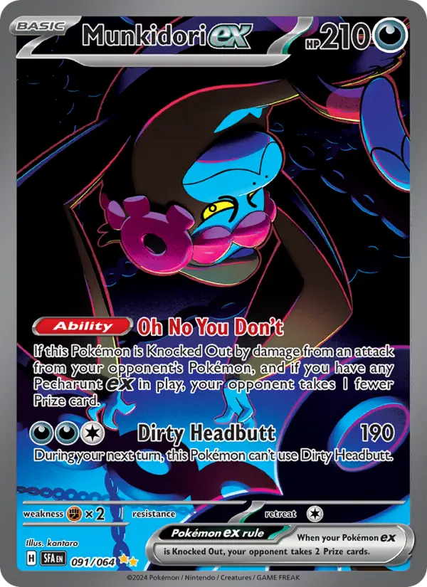 Munkidori ex, Pokémon card