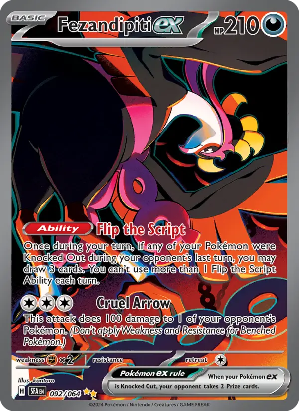 Fezandipiti ex, Pokémon card