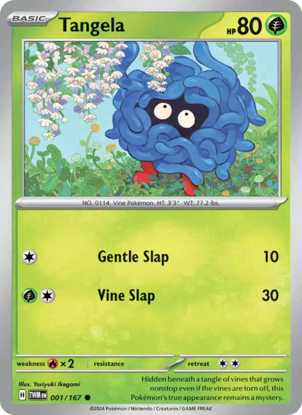Tangela, Pokémon card