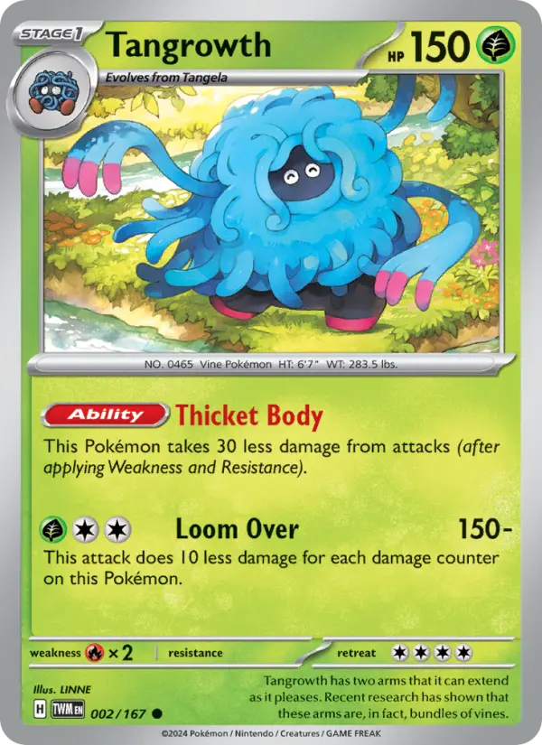 Tangrowth, Pokémon card