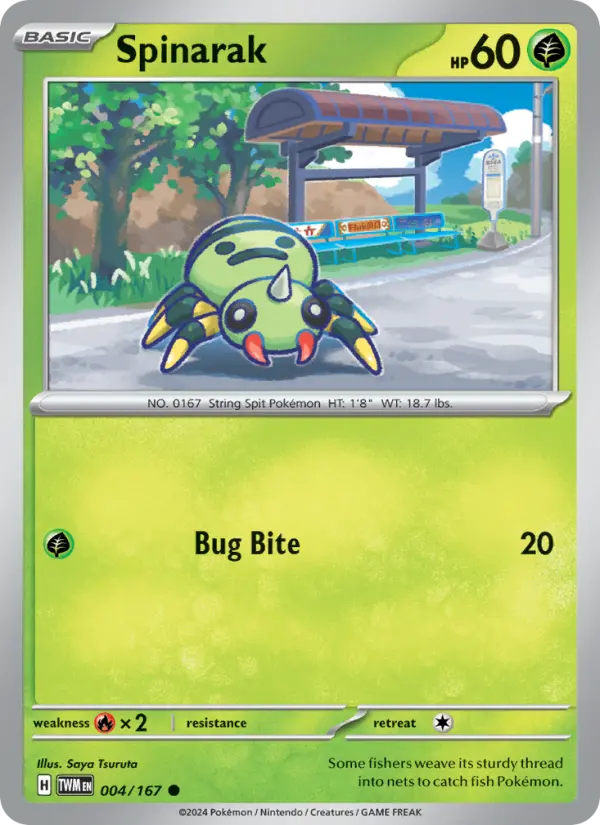 Spinarak, Pokémon card