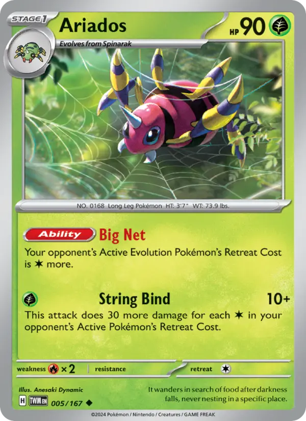 Ariados, Pokémon card