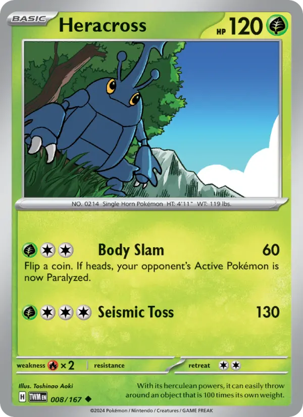 Heracross, Pokémon card
