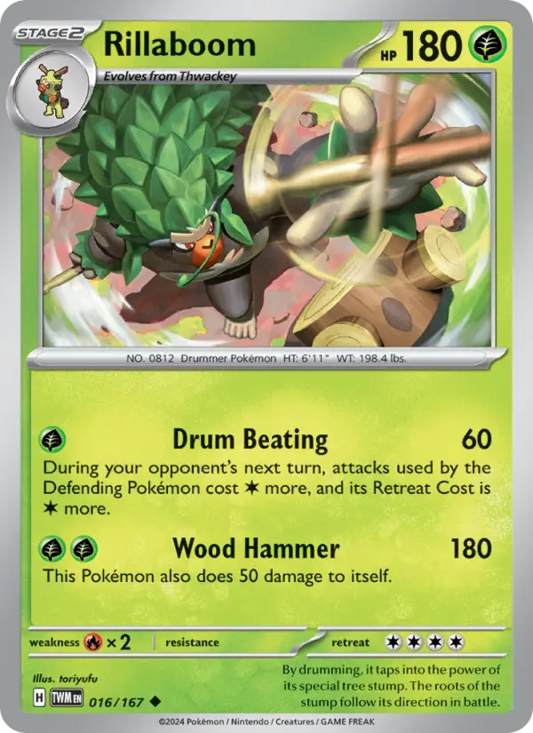 Rillaboom, Pokémon card