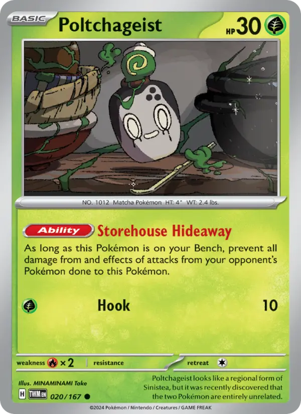 Poltchageist, Pokémon card