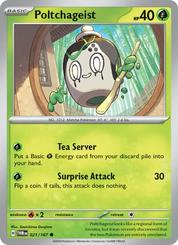 Poltchageist, Pokémon card