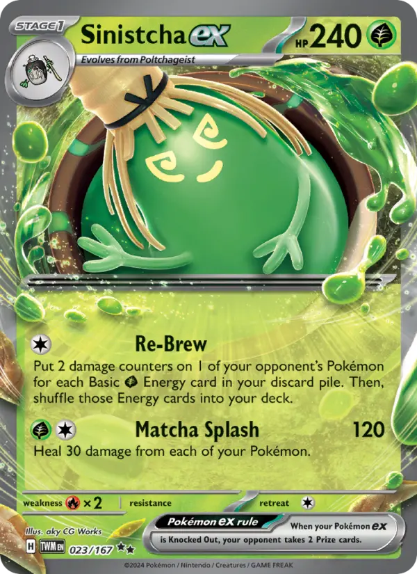 Sinistcha ex, Pokémon card