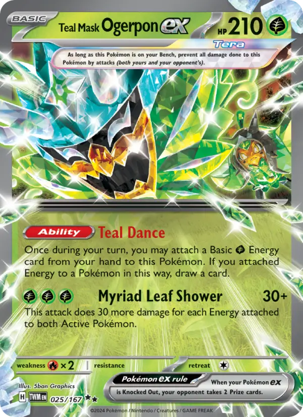 Teal Mask Ogerpon ex, Pokémon card