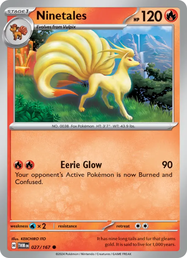 Ninetales, Pokémon card