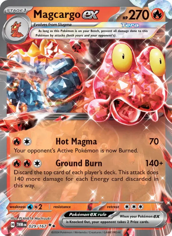 Magcargo ex, Pokémon card