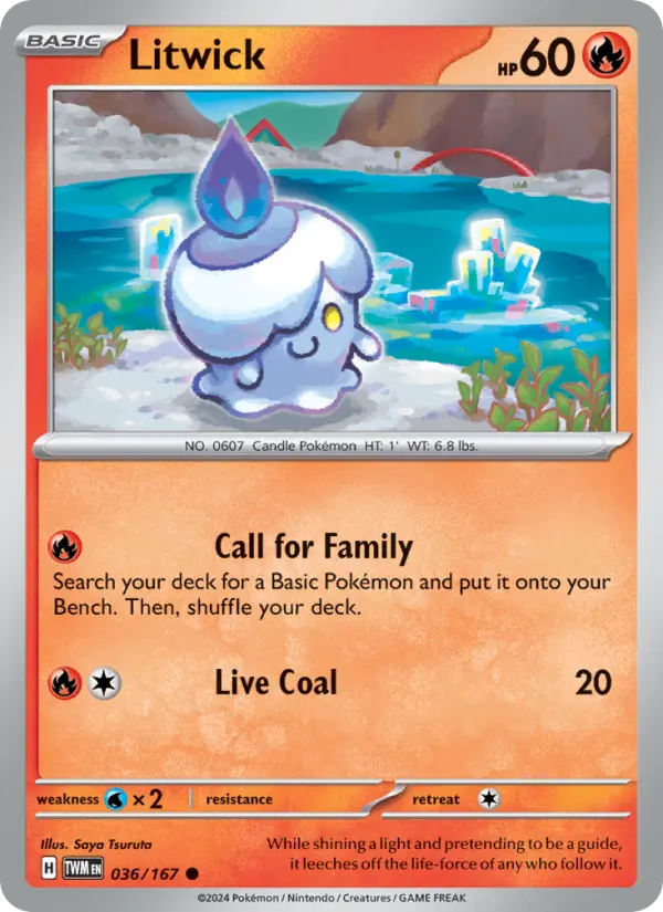 Litwick, Pokémon card