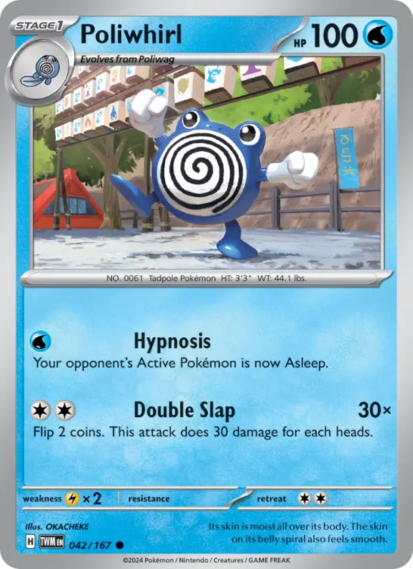 Poliwhirl, Pokémon card