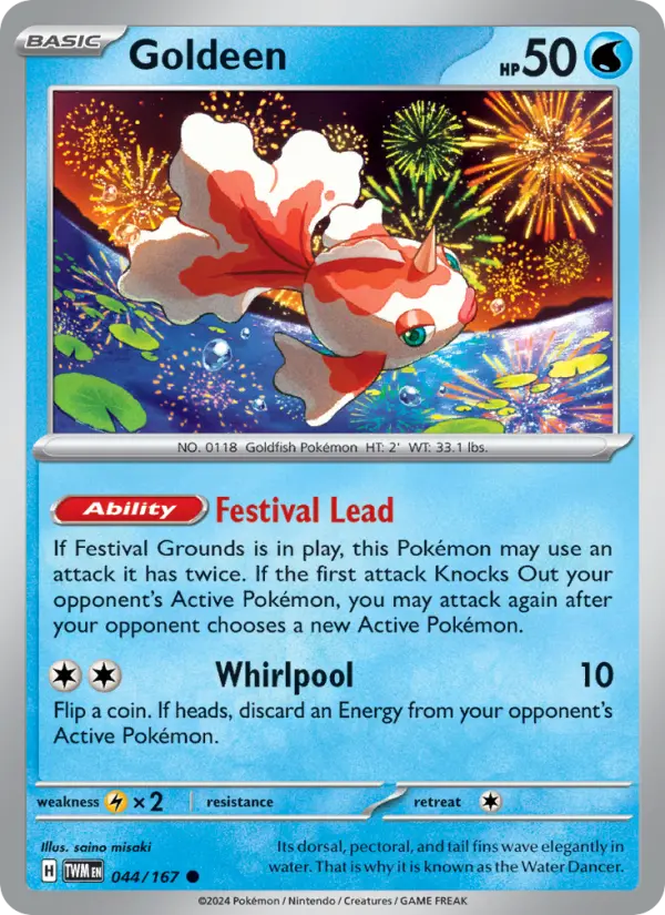 Goldeen, Pokémon card