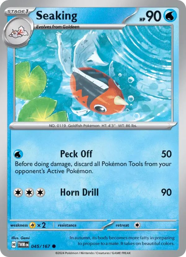 Seaking, Pokémon card
