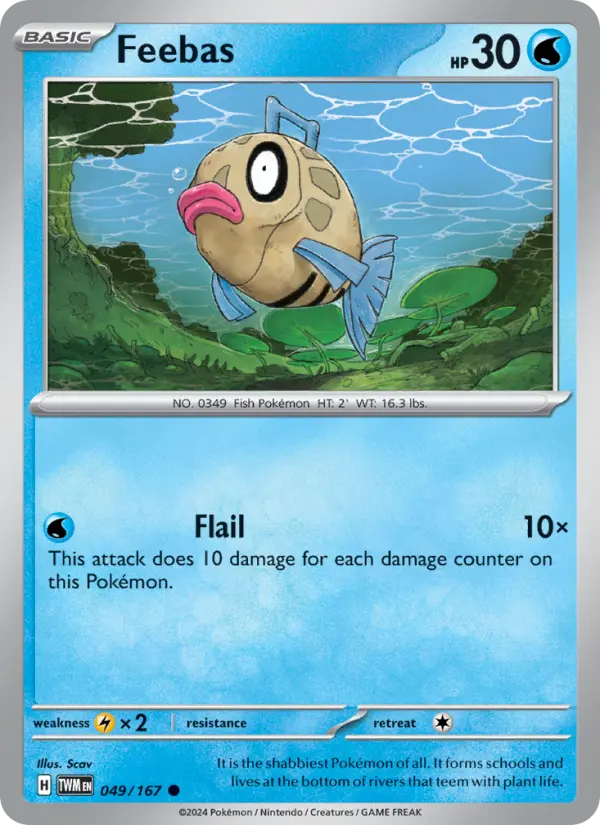 Feebas, Pokémon card