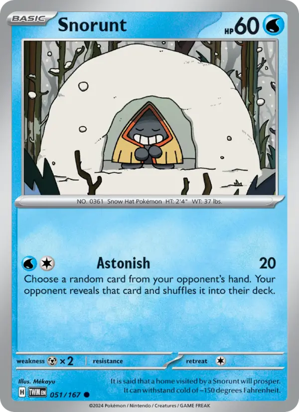 Snorunt, Pokémon card