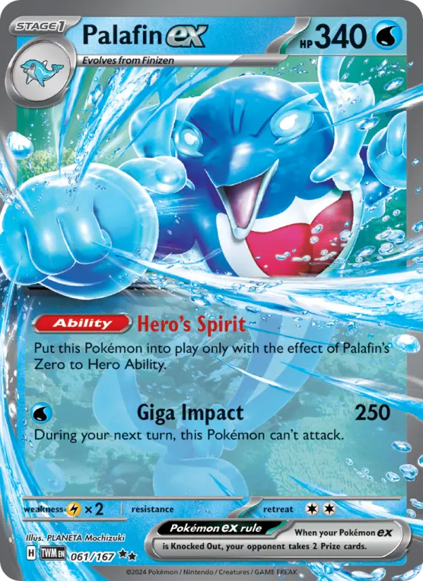 Palafin ex, Pokémon card
