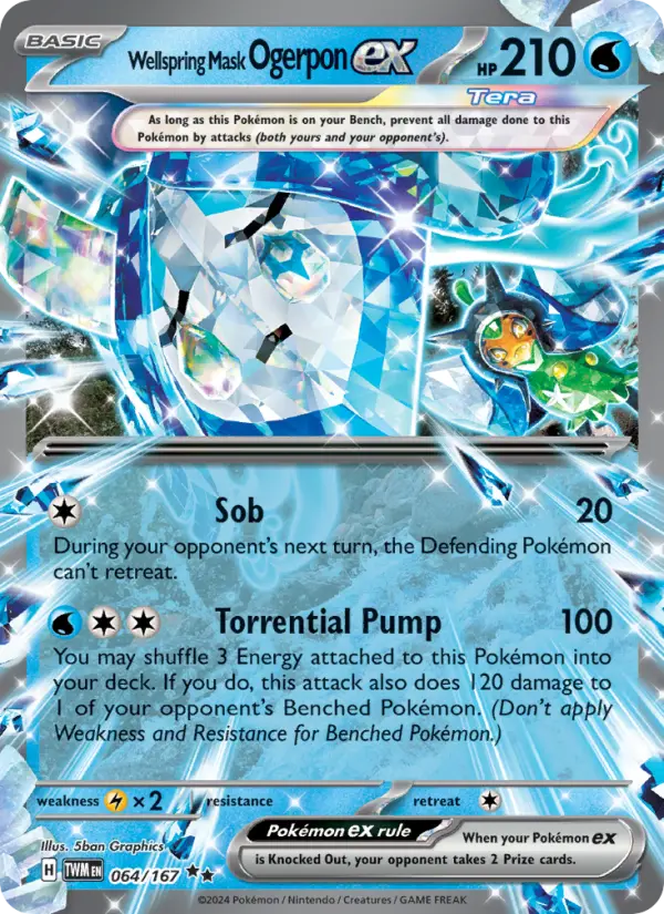 Wellspring Mask Ogerpon ex, Pokémon card