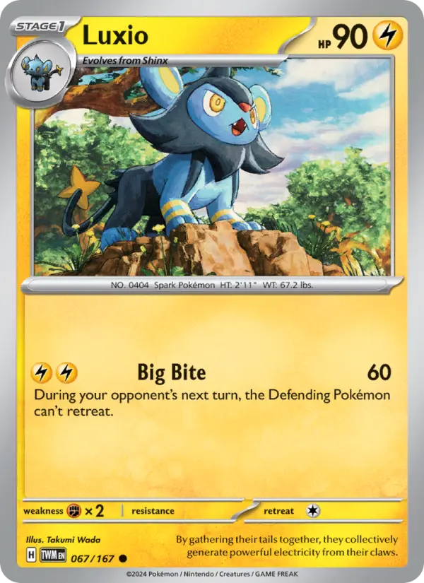 Luxio, Pokémon card