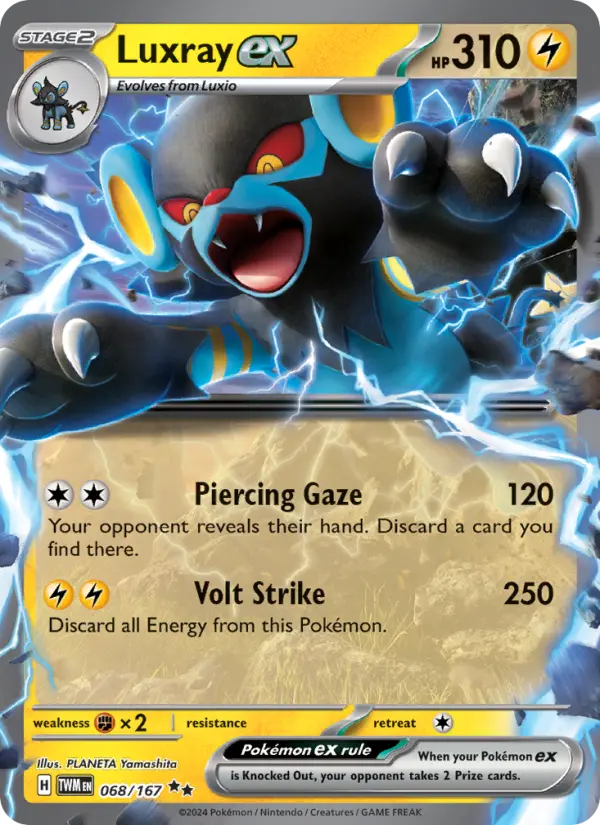 Luxray ex, Pokémon card