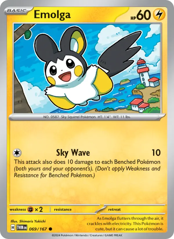 Emolga, Pokémon card